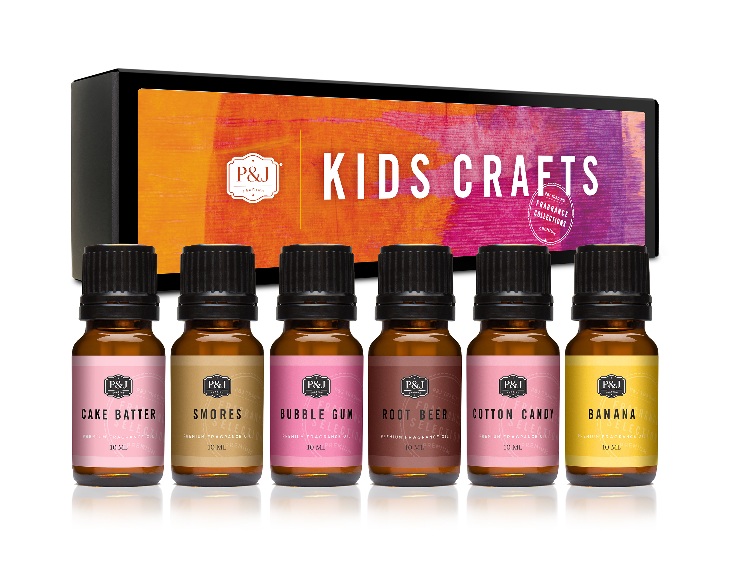 P&J Kids Crafts Set of 6 Premium Fragrance Oil for Candle Making & Soap  Making, Lotions, Haircare, Diffuser Oils Scents 